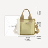 Daiiibabyyy  Large capacity canvas handbag, durable handle, functional design for daily use, work, travel, and shopping