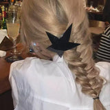 Daiiibabyyy  Irregular Star Spring Clip: Subtle Sweet Cool Spicy Girl Versatile Temperament Edge Headpiece One Word Clip