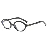 Daiiibabyyy  Y2K Oval Anti Blue Light Blocking Glasses Women's Clear Anti Radiation Filter Glasses Anti Radiation Eyeglass