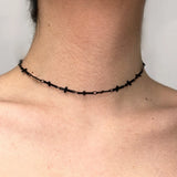Daiiibabyyy  Simple Vintage Black Cross Chain Choker For Men and Women Goth Hip Hop Necklace Party Fashion Jewelry y2k