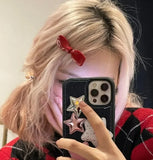 DAIIIBABYYY  -  3pcs Christmas Korean Black Red Checkered Bow Hair Clip for Women Exquisite Bow Design Duck Hair Pins Party Hair Accessory Gifts