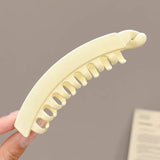 Daiiibabyyy  Simple Solid Color Banana Clip Convenient And Fashionable Hairpin Suitable For Women And Girls Hairpin Hair Accessories