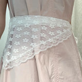 Daiiibabyyy  Lace Flower Elegant Lace Women Flower White Pink Sweet Triangle Scarf Thin Breathable Ribbon Artistic Style Travel Photo Decora