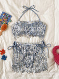 Daiiibabyyy  Women s Sexy High Cut  Swimsuit Deep V Neck Backless Monokini Bathing Suit for Summer Beachwear