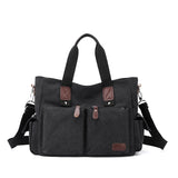 Daiiibabyyy  Canvas retro crossbody bag, handbag commuting bag, shoulder bag, work bag, large capacity handbag