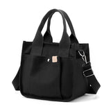 Daiiibabyyy  Large capacity canvas handbag, durable handle, functional design for daily use, work, travel, and shopping