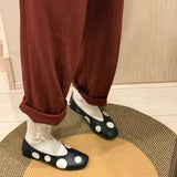 Daiiibabyyy  Retro Womens Mary Jane Shoes Exquisite Soft Leather Casual Shoes for Woman Fashion Ballet Flat Shoe Designer Shoes Zapatos Mujer
