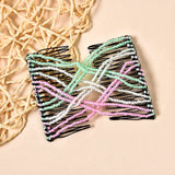 Daiiibabyyy  DIY Women Elastic Magic Hair Combs Vintage Hair Clip Claw Bun Maker Tools Hairstyle Fashion Pearl Beads Hairdo Hair Accessories