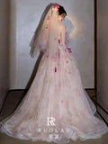 Daiiibabyyy  Off-Shoulder Light Wedding Dress New Fairy Style Going Out Dress Main Dress Adult Ceremony Wedding Super Fairy Dress Skirt