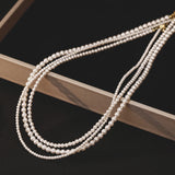 Daiiibabyyy S925 Shell Pearl Choker Women Simple Handmade Strand Bead Necklace 2023 Trendy Jewelry for Women Girls Wedding Necklaces NK165
