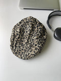 Daiiibabyyy Leopard Print Summer Spring Berets Ladies Women Girls Fashion Trendy Outdoor Street Cap