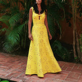 Daiiibabyyy  women's long skirt casual suit for spring and summer fashion new swimsuit with hollow out design sexy swimsuit