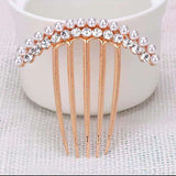 DAIIIBABYYY  -  5 Teeth Hair Side Combs Pearl Crystal Hairpin Comb Wedding Bridal Rhinestone Pearl Crystal Hair Comb Claw Hairpin Hair Accessory