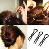 DAIIIBABYYY  -  3pcs/set Simple U Shape Hair Clips Bobby Pins for Women Plastic Bobby Pins Barrettes Bridal Hair Accessories for Women Hair Bun