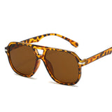 DAIIIBABYYY  -  Double Beam Rice Nail Sunglasses Women's New Style Simple And Fashionable Sunglasses Street Photography Sun Protection Glasses