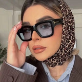 DAIIIBABYYY  -  Fashion Square Sunglasses Women Brand T-Shaped Large Frame Sun Glasses Trendy Hip Hop Eyewear Shadow for Female Eyeglasses UV400