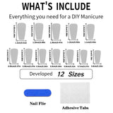 Daiiibabyyy  24pcs Long Coffin Sweet Girl Fake Nail Strawberry Wave Point Flower Printed Press On Nail Dopamine Plaid French Style False Nail