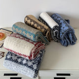 Daiiibabyyy  Jacquard Knitted Scarves For Women&Men Scarf Shawl Winter Warm Wraps Scarf Female Neck Scarf Shawls Unisex Coldproof ScarvesJ