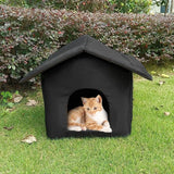 DAIIIBABYYY  -  Cats House Waterproof Outdoor Keep Warm Pet Cat Cave Beds Nest Funny Foldable And Washable For Kitten Puppy Pets Supplies