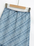 DAIIIBABYYY  -  Summer New Polka Dot Butterfly Knot Color Block A- Line Midi Skirt Fish Tail Short Skirt Women's Hot Girl Half-length Skirt