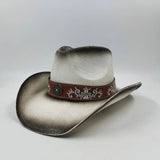 Daiiibabyyy  Summer cowboy straw hat for woman hand-woven hollow design imitation jade sapphire hat summer sun hat for man2022
