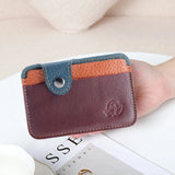DAIIIBABYYY  -  Ultra-thin Leather Mini Wallet Slim Bank Credit Card Holder Men Business Small ID Case For Women Purse 2 Slots Card Holder