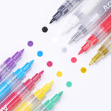 Daiiibabyyy 10 Colors Nail Art Graffiti Pen Acrylic Flower Wave Stripe DIY Painting Gel Polish Nail Brush Abstract Lines Drawing Tools