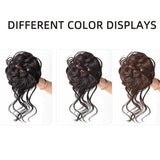 Daiiibabyyy  100% Human Hair Bun  Extensions Human Hair Messy Bun Hair Pieces Wavy Curly Human Hair Chignon Tousles Updo For Women Girls