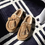 Daiiibabyyy  New Women's Winter Shoes Bohemian Style Plush Warm Casual Shoes for Woman Fashion Baotou Mule Shoe Designer Shoes Zapatos Mujer
