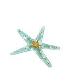Daiiibabyyy  1/2pcs Summer Beach~Blue starfish hair clip, seaside temperament, side clip hair accessory, bangs clip, forehead clip headband