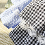 Daiiibabyyy  Plaid Short New Thin Skirt Stretch Waist Ball Gown Fresh Cake Mujer Faldas Slim Personalized Streetwear Fashion Skirts