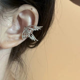 Daiiibabyyy  Metal Ear Cuff Fairy Wings Ear Studs Headset Clips Faion Jewelry Ear Decorations for Women ﻿