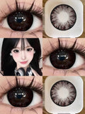 Daiiibabyyy  1 Pair Color Contact Lenses for Big Eyes Fashion Beauty High Quality Black 14.5mm Contact Cosmetic Eye Contacts lens