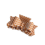 Daiiibabyyy  Cute Rhinestone Bowknot Hair Claw Elegant Shiny Acetate Shark Clip Headwear Geometry Small Hair Clip Female