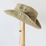 DAIIIBABYYY  -  Blue Cowboy Hiking Bucket Hats with String Men Denim Beach Sun Hat for Women Outdoor Couple Bob Panama Summer Fisherman Cap