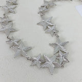Daiiibabyyy  Fashion Golden Metal Waist Chain Belt High-End Luxury Brands Silver Stars Punk Gothic Y2K Waistband Designer Belts For Women