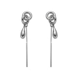 DAIIIBABYYY  -  Fashion Simple Metal Chain Pendant Earrings For Women Personality Popular Long Earrings Travel Jewelry Gift