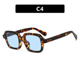 Daiiibabyyy  Fashion Small Round Sunglasses Women Retro Clear Ocean Lens Shades Eyewear Men Rivets Punk Sun Glasses UV400 Eyeglasses