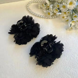 Daiiibabyyy  1pc new rose flower temperament petal clip fashionable shark clip clip Western hair clip
