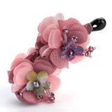 Daiiibabyyy  New Anti-Slip Banana Clip Retro Style Elegant Rose Twist Clip Handmade Ponytail Clip For Women