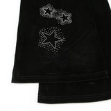 Daiiibabyyy   New Niche American Retro Star Pattern Low Waist Sexy Micro Flared Long Women Black Slim Fit Casual Pants