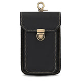 DAIIIBABYYY  -  Real Leather men Casual Small Waist Bag Cowhide Fashion Hook Bag Waist Belt Pack Cigarette Case 5.5" Phone Pouch
