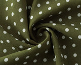 Daiiibabyyy  Vintage French Style ArmyGreen Polka Dot Print Wood ears O neck Sling Dress Women a-lined Short Dresses Femme Vestidos Robe
