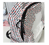 Daiiibabyyy  Letter Cat Print Mochilas Mujer University Student Mochila Large Capacity Bag Ins Casual Backpack Graffiti Bolsa Feminina