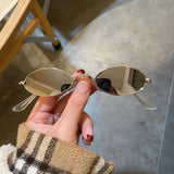 DAIIIBABYYY  -  New Unisex Retro Small Frame Oval Sunglasses Fashion Design Sun Glasses Summer Vintage Shades Eyeglasses Women's fashion glasses