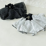 Daiiibabyyy  Chiffon Scrunchies For Women Elastic Hair Bands Ponytail Holders Tie Wave Point Hair Hoop Scrunchy Rubber Bands Women Hair Ring