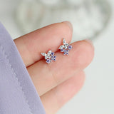DAIIIBABYYY  -   Sterling Silver For Women Purple Butterfly Zircon Korean Fashion Hot High Quality Lady Wedding Jewelry