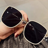 Daiiibabyyy Square Sunglasses for Women Designer Luxury Oversized Sun Glasses Female Classic Vintage Eyewear UV400 Outdoor Holiday Glasses
