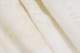 Daiiibabyyy  Summer French Vintage Flower Embroidery Solid V Neck Puff Sleeve Temperament Dresses
