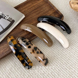 Daiiibabyyy  Hairpins Spring Clip Acetate Hair Clip for Women Elegant Exquisite Barrettes 1Pc Retro Leopard Fashion Hair Accessories Colorful